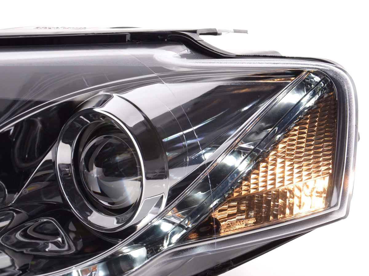 Scheinwerfer Set Daylight LED Tagfahrlicht VW Passat B6 3C chrom Scheinwerfer Set Daylight LED Tagfahrlicht VW Passat B6 3C chrom